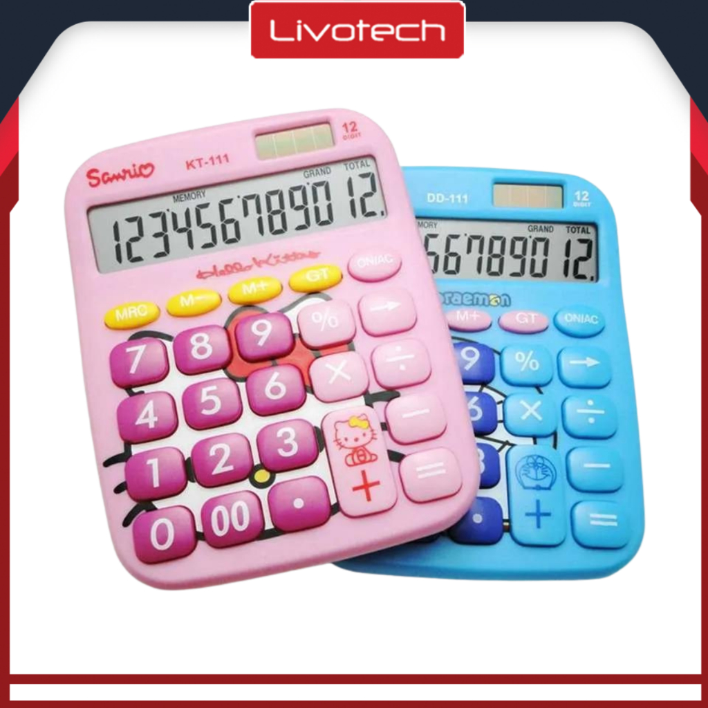 

Kalkulator Karakter 111 Hello Kitty Doraemon Calculator 12 DIgit Fancy Lucu Cute