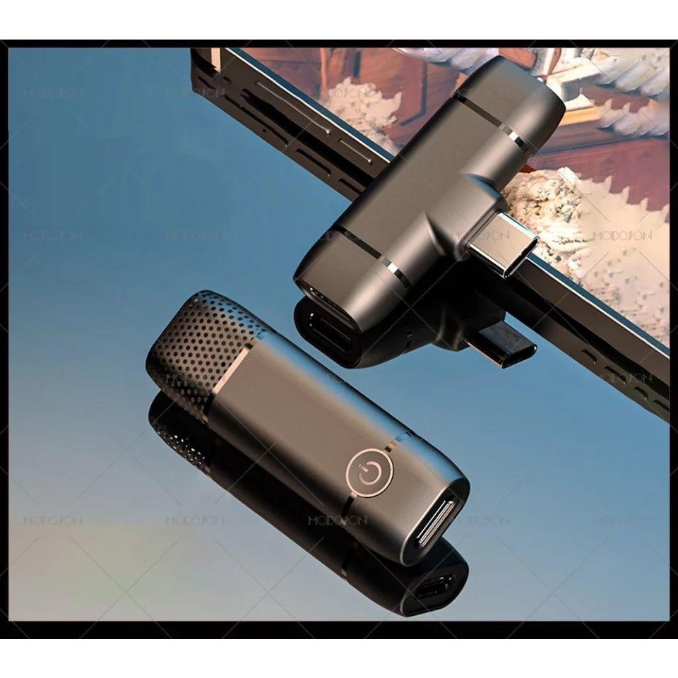 MIC CLIP ON MINI PORTABLE WIRELESS BLOETOTH MODEL M9 MIC YOUTUBER LIVE VLOGGER FOR TYPE C AND IPHONE