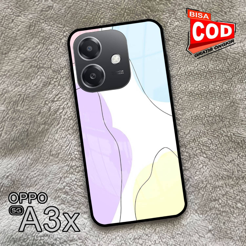 Softcase Glass Kaca | Case Kaca | Casing Kaca | OPPO A3X [S60]