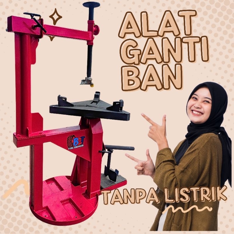 BCT Tire Changer Tipe New Segitiga | Alat Lepas Ban | |Alat Buka Ban | Alat Ganti Ban Manual MURAH