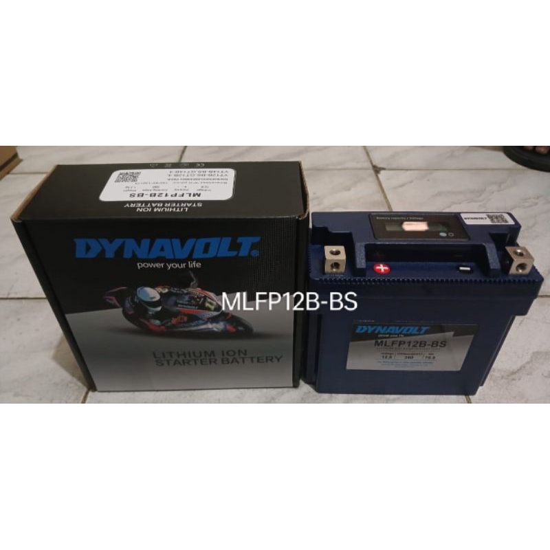 Aki Motor Dynavolt Lithium MLFP12B-BS/YT12B-BS 12V12ah CCA 400