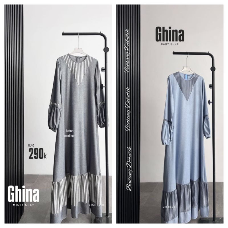 GHINA DRESS BY ZISHEERI /ZISHEERI TERBARU/COD