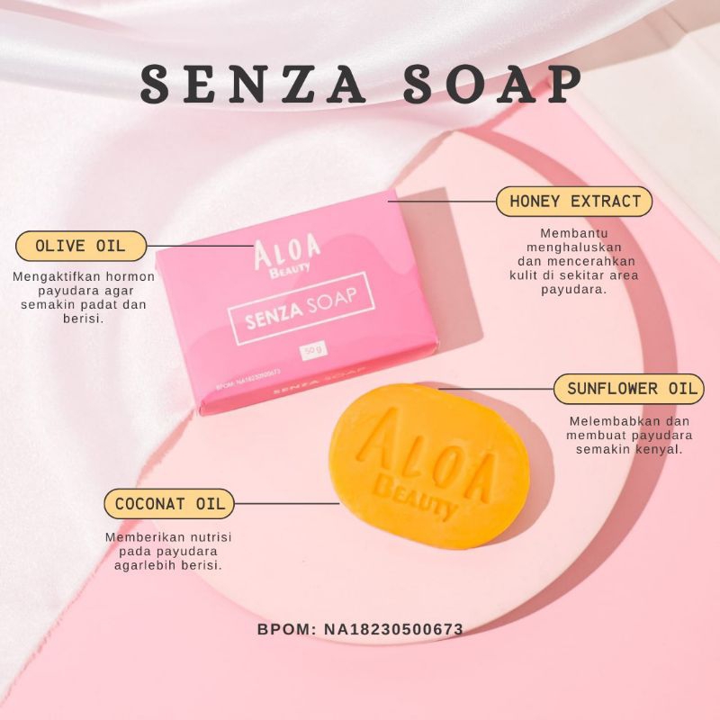 SENZA SOAP sabun pembesar payudara dan perawatan kulit payudara