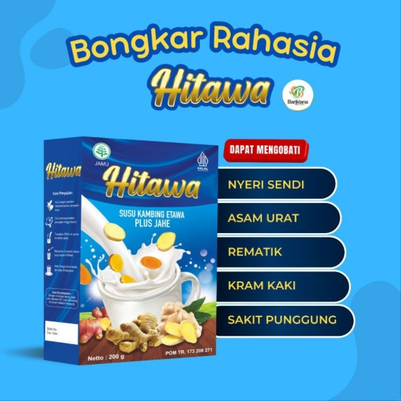 

HITAWA SUSU KAMBING ETAWA PLUS JAHE BARIKLANA