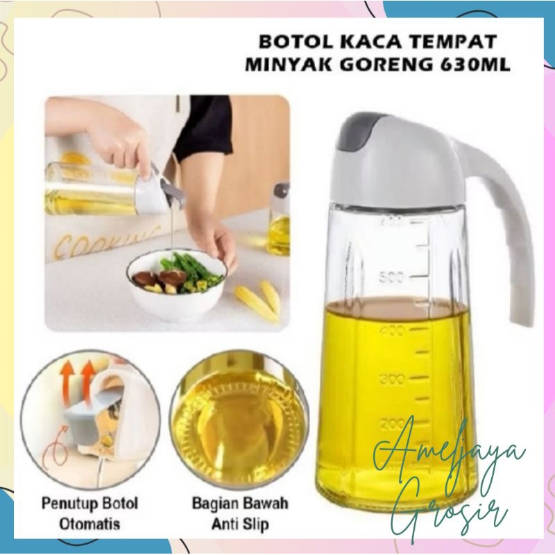 GELAS MINYAK BOTOL MINYAK GORENG KACA| ameljaya_grosir