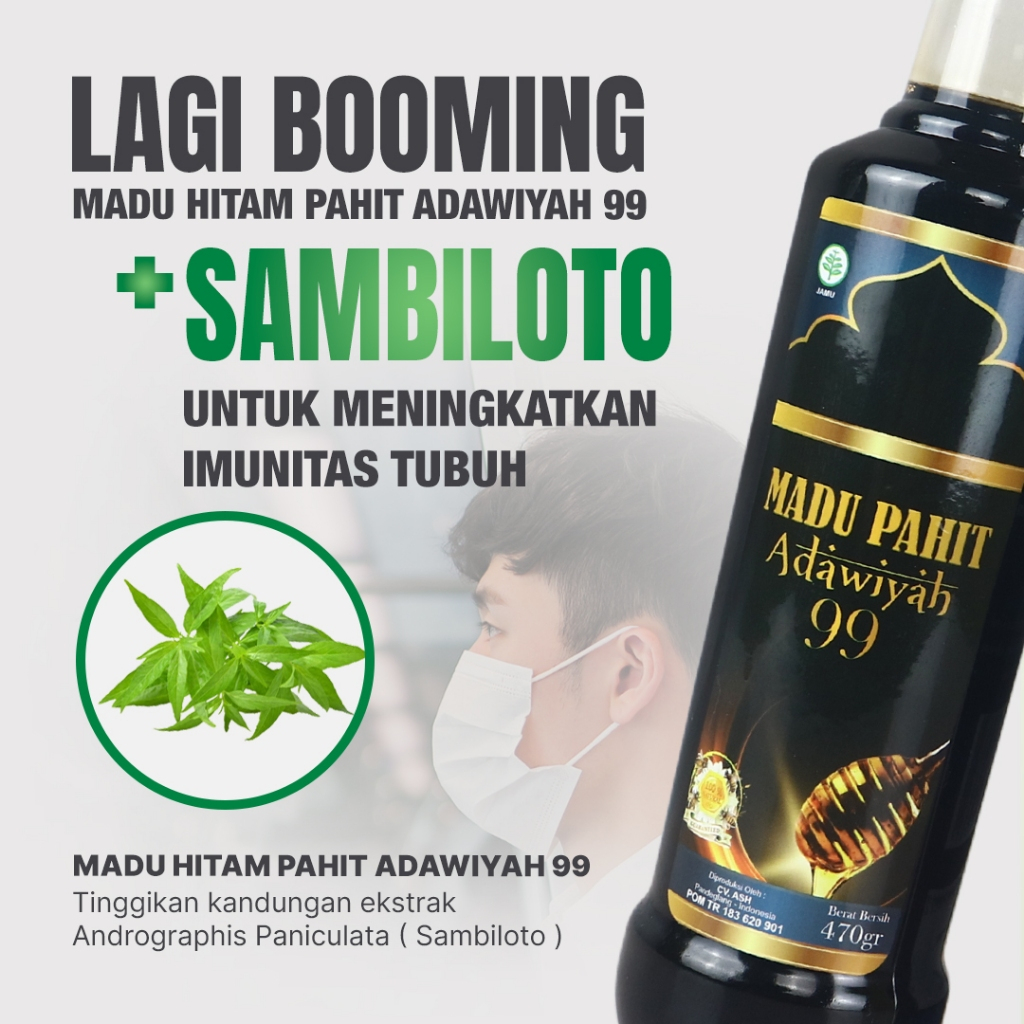 

Madu Hitam Pahit Plus Propolis Original 100% Bpom Tanpa Campuran Apapun Untuk Kesehatan Imun Tubuh