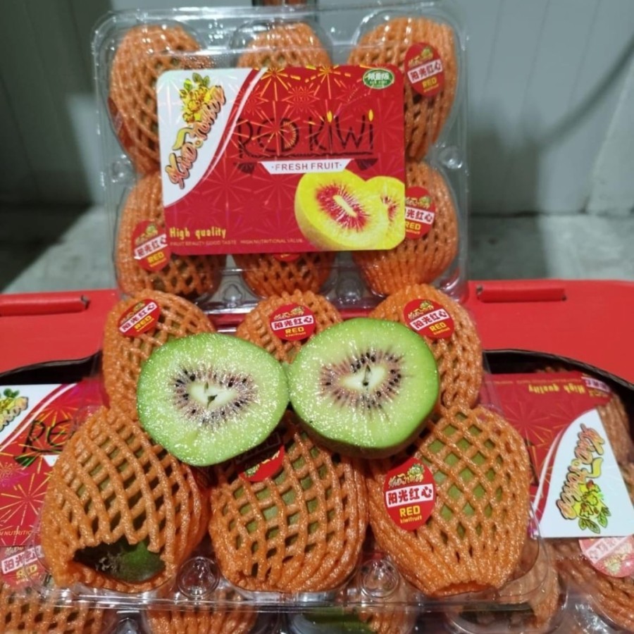Buah Kiwi Merah | Red Kiwi Isi 6 Pcs Perpack