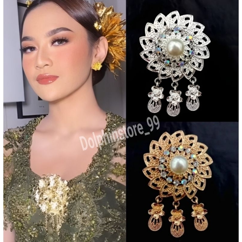 DOLPHINSTORE_99 - Bross Kebaya/Bross Kebaya Kutu Baru Susun /Bross Etnik Jawa Aceh Bali Lampung Yogy