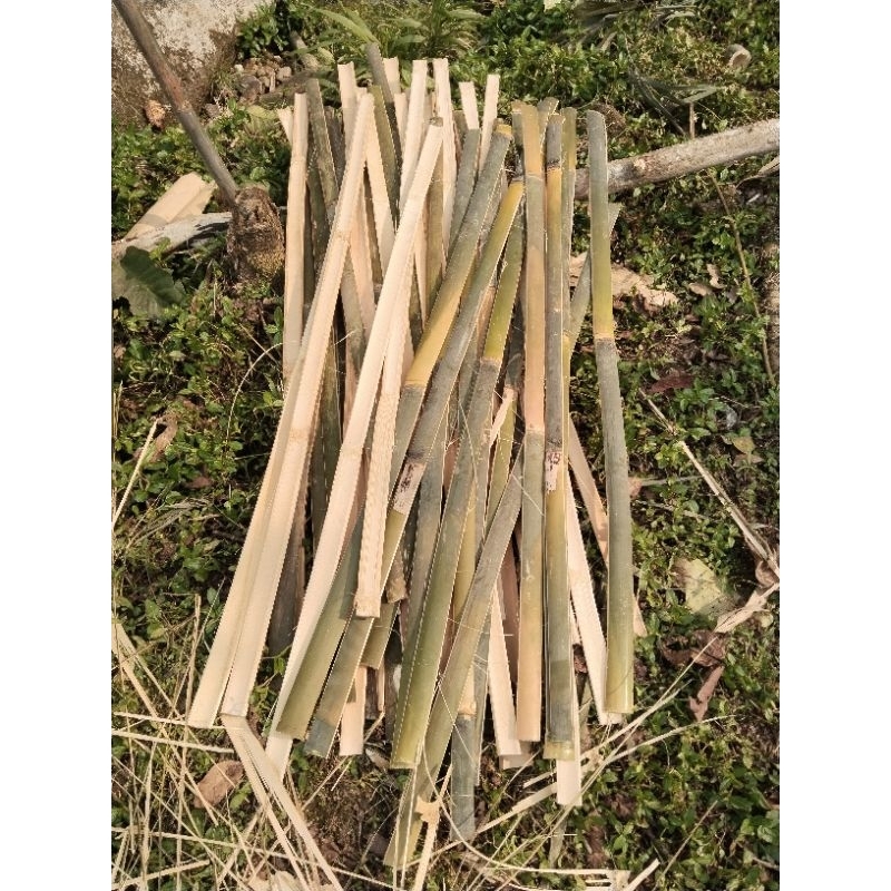 bambu bilah, ajir, penyangga tanaman, pagar, bambu panjang 120cm