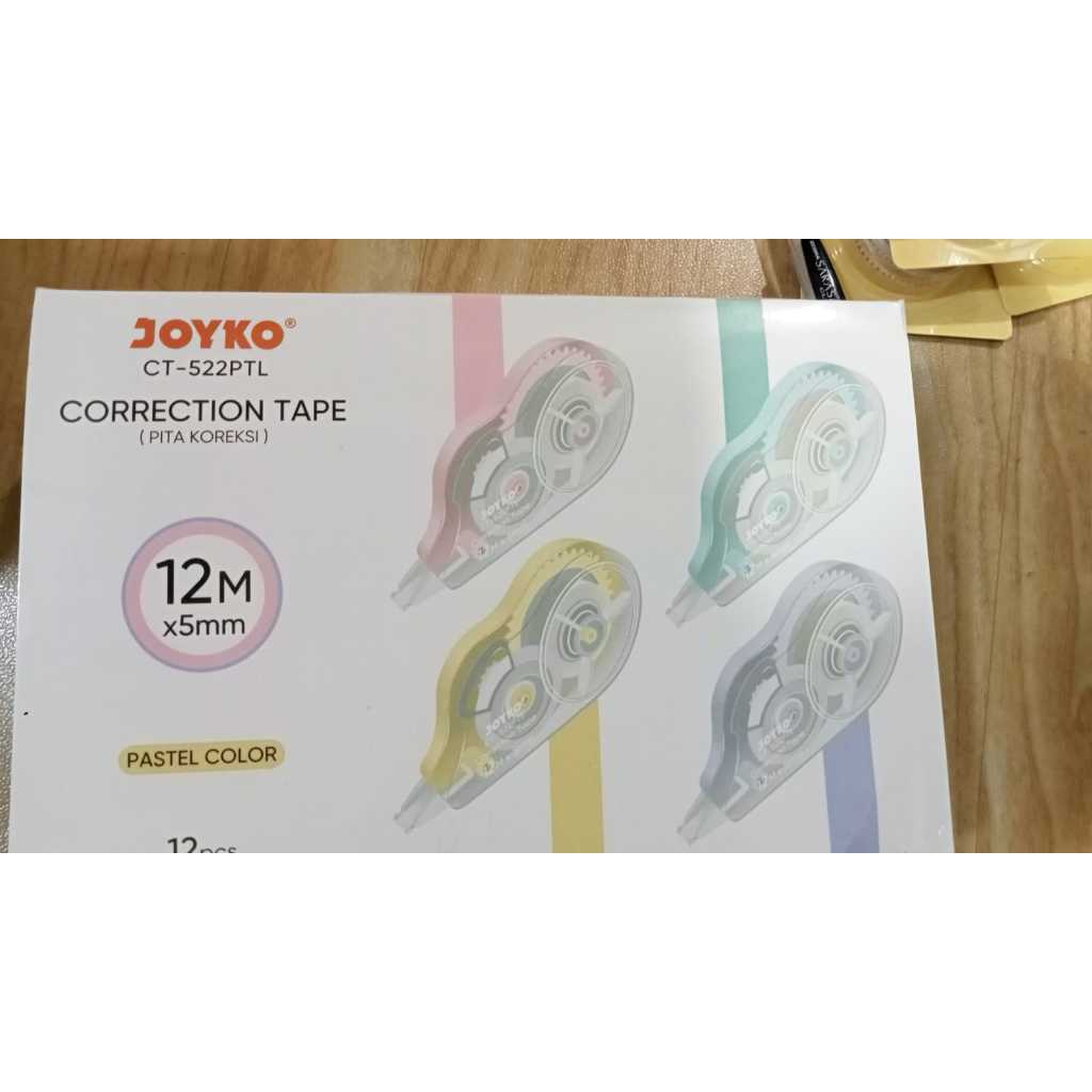 

Joyko Correction Tape CT 522 PTL Pastel | 12m