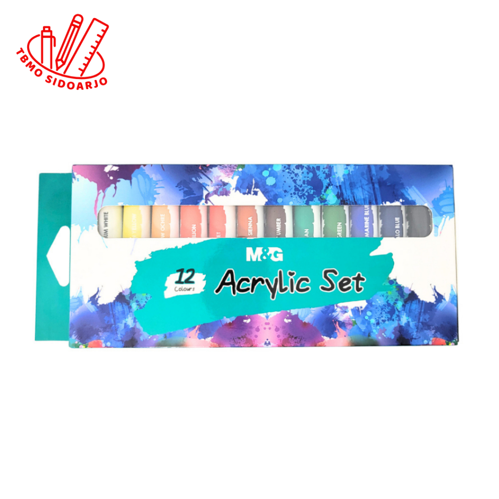 

TBMO M&G Acrylic Paint Set 12ml 12 colors / M&G Cat Akrilik Set APLN6594
