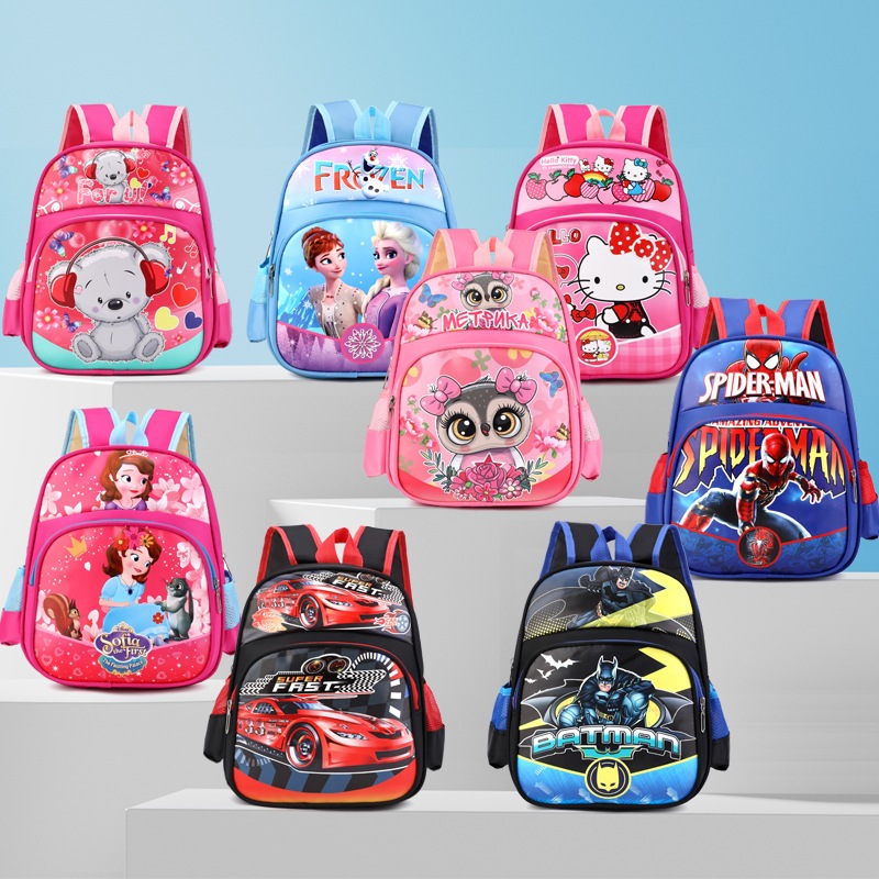 Tas Ransel Anak PAUD TK karakter lucu laki-laki dan perempuan TK1A backpack sekolah Balita