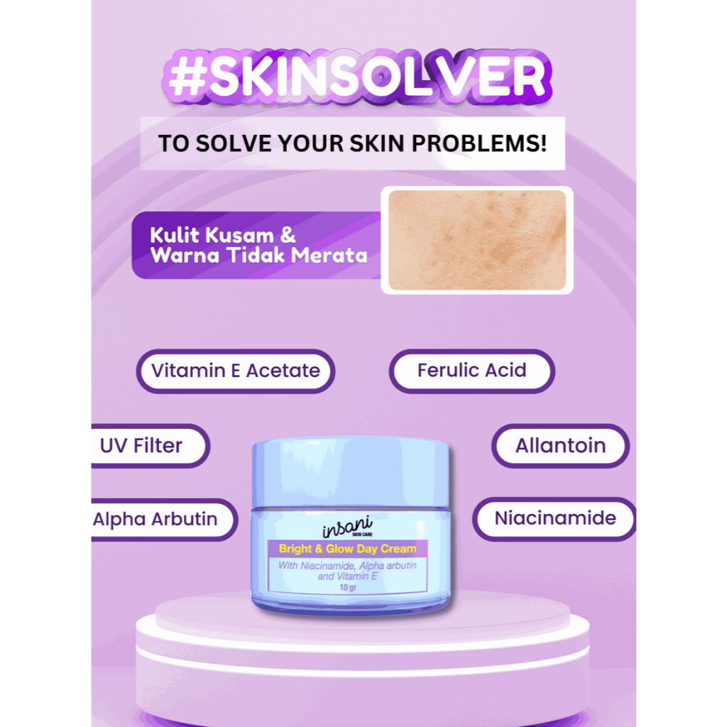 Bright & Glow Day Cream - Insani Skincare Official Insani skincare, insani skincare BPOM, insani ski