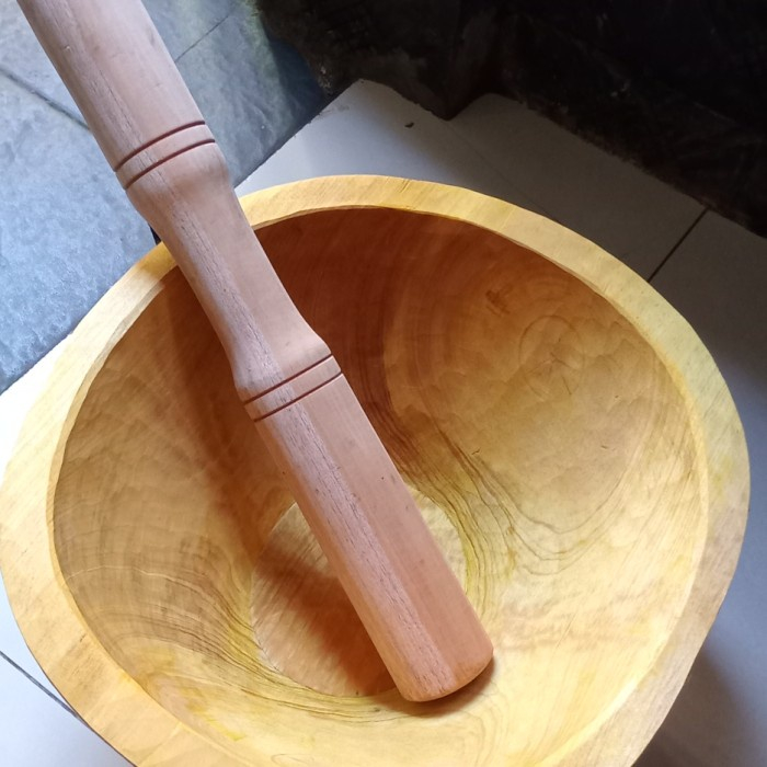 lulumpang dulang nangka / Lulumpang dulang kayu nangka dulang tradisional jadul / alat tumbukan trad