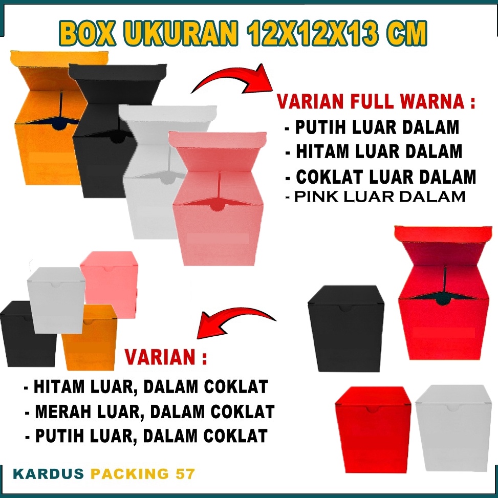 

Kejutan Besar PAKET 3PCS Box 12x12x13 Cm Kardus Snack Parfum Souvenir