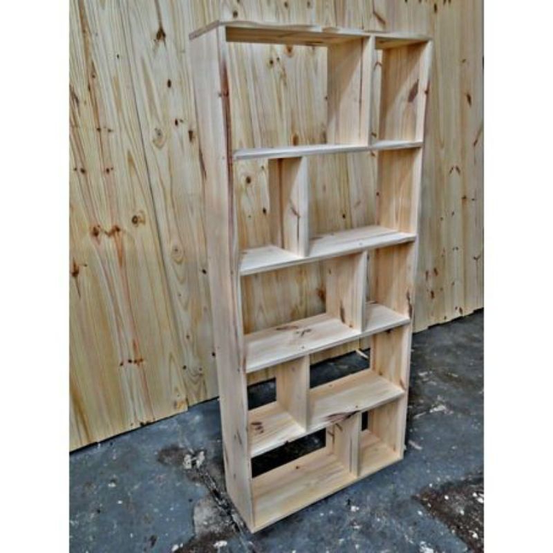 RAK kayu murah PARTISI JATI BELANDA Tempel Dinding GRADE A1