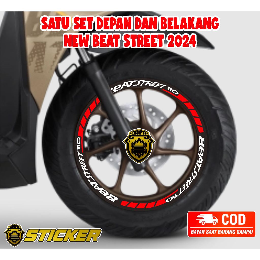 STICKER CUTTING VELG NEW BEAT STREET 2024 STIKER VELG BEAT STREET STIKER VELK BEAT STREET STIKER