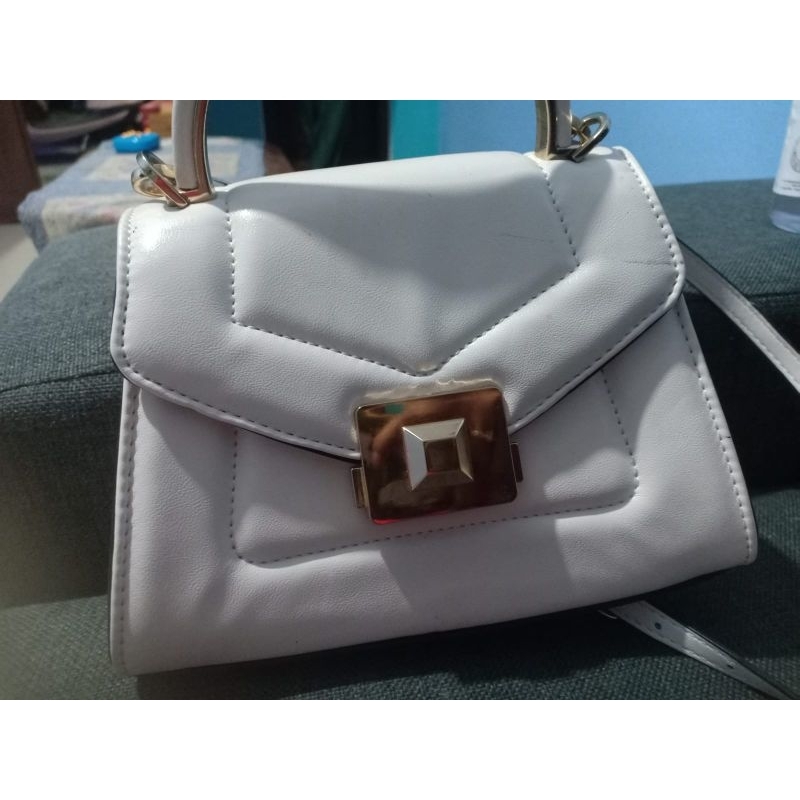 tas ALDO original counter size S putih