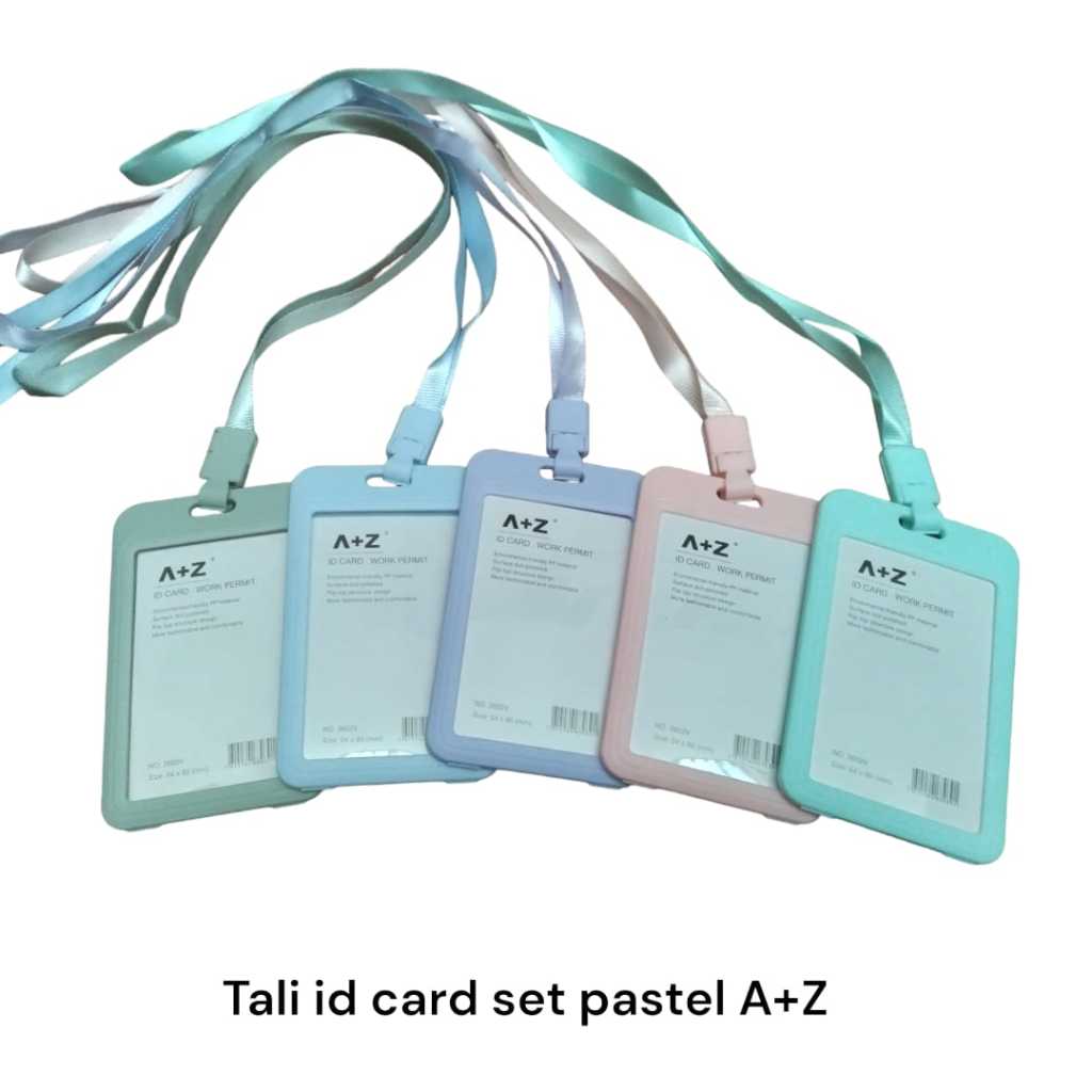 

Name Tag Id Card Set Tali Holder Soft Color Pastel