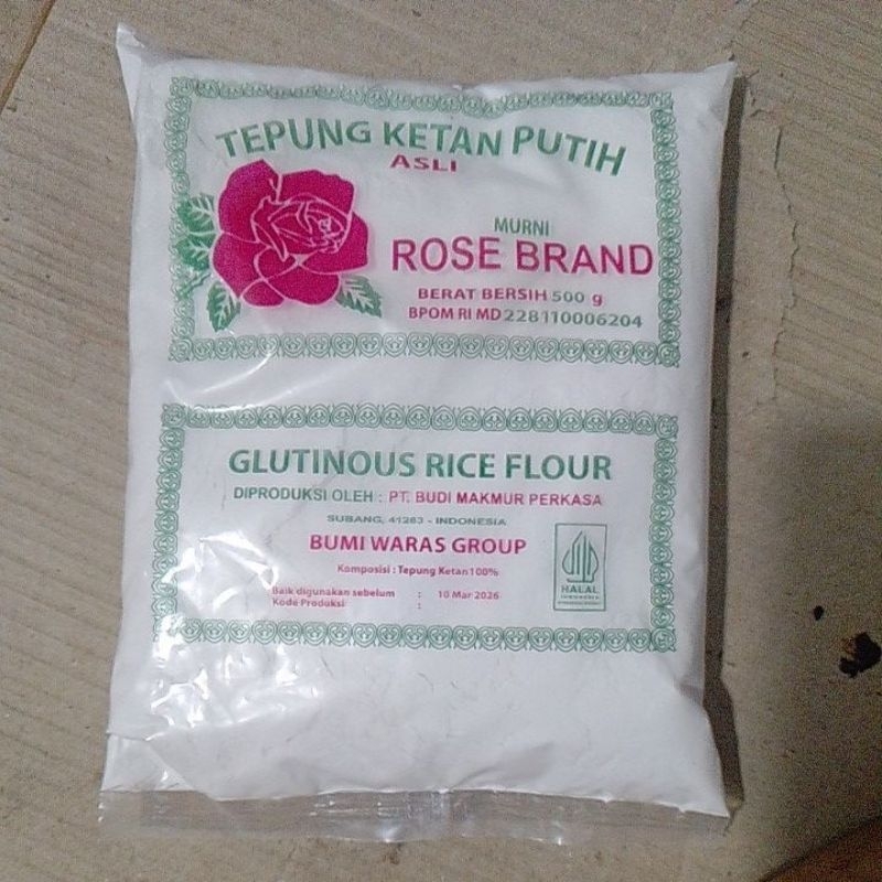 

Tepung Ketan Putih Rosebrand 500gr