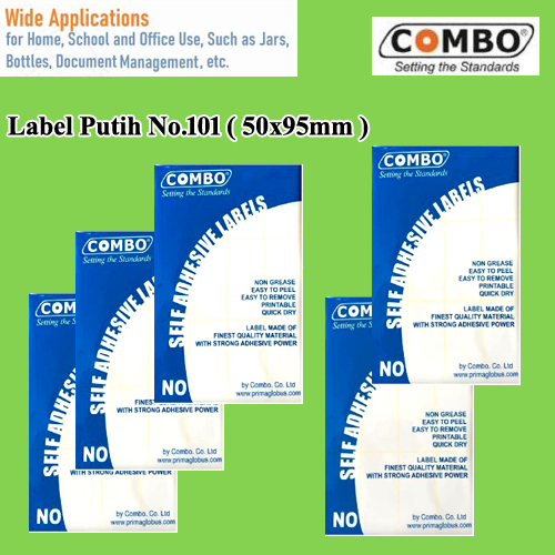 

Stiker Label No.101 50x95mm / Self Adhesive Labels 101 / Label Stickers