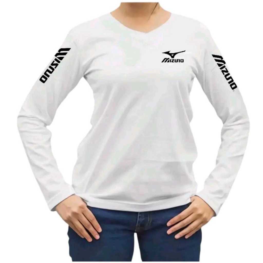 BAJU ATASAN OLAHRAGA WANITA BAJU SENAM AEROBIK ZUMBA FITNESS|MIZUNO LENGAN PANJANG