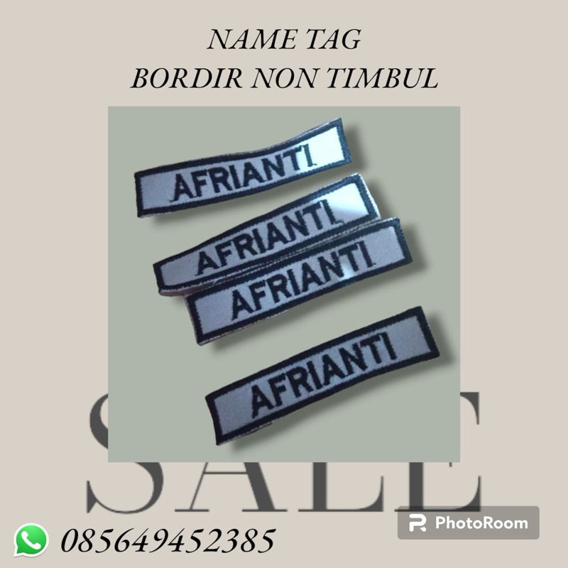 

Bordir Nama Dada Satuan