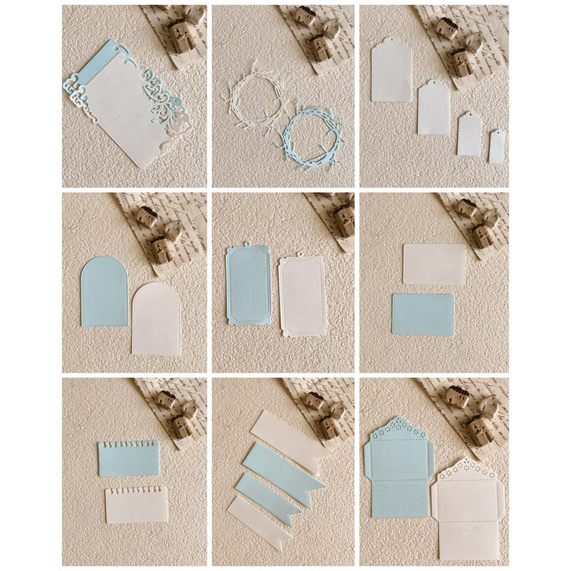 

Die Cut Tag Paper 20 Pcs bisa custom warna