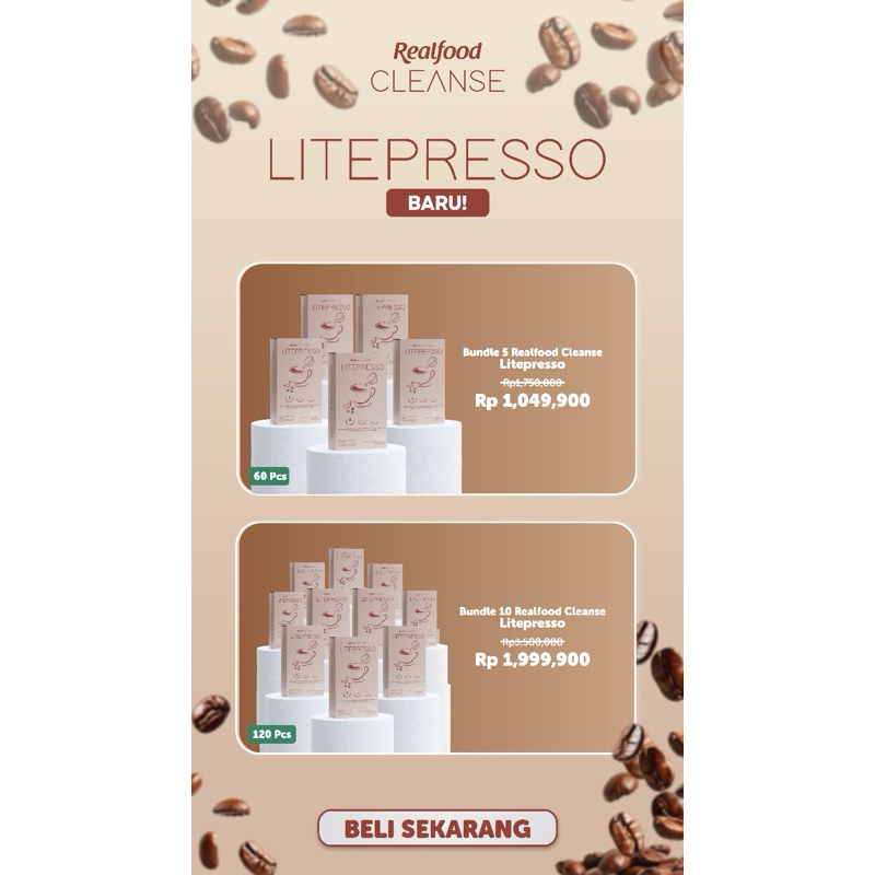 

Realfood Cleanse Litepresso MCT Coffee Sarang Burung Walet