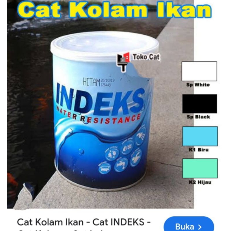 indeks cat kolam ikan 1kg