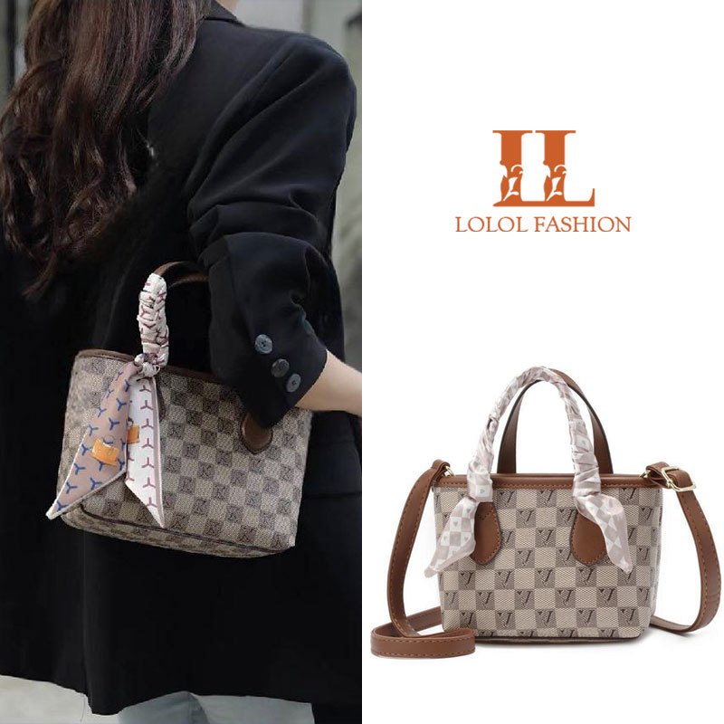 LOLOL Fashion Tas Selempang Wanita Cantik Terbaru Handbag Wanita polos Tas Jinjing Wanita - 8013