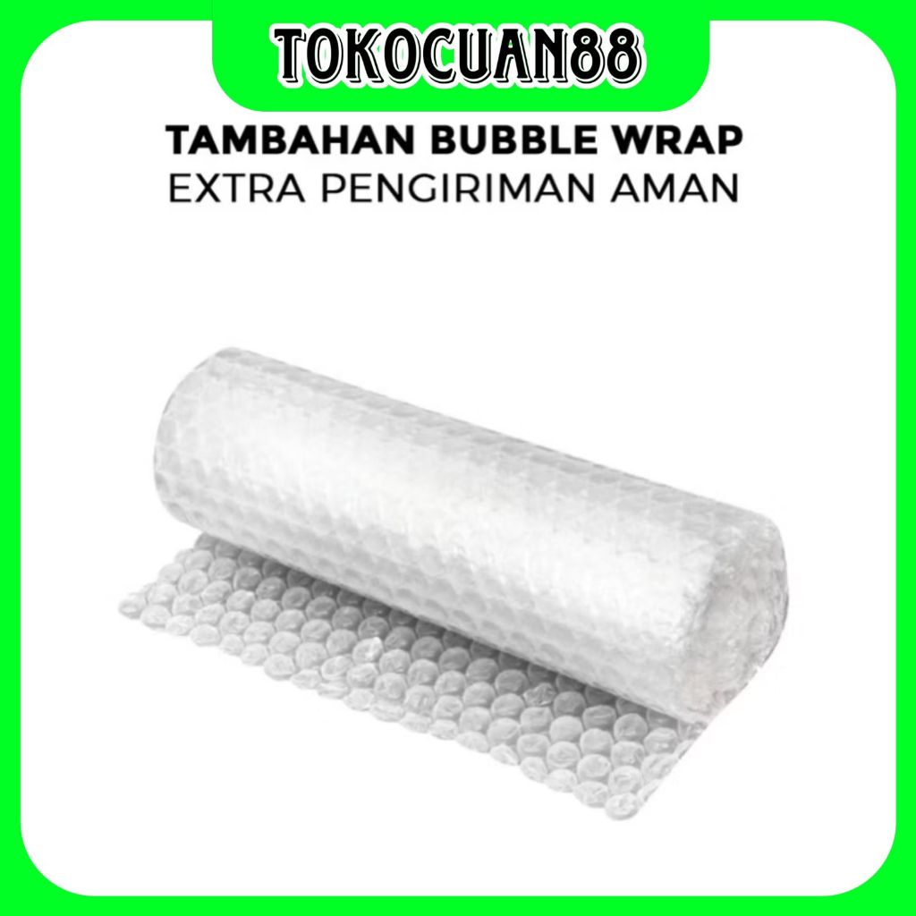 

TAMBAHAN BUBBLE WRAP EXTRA PENGIRIMAN AMAN
