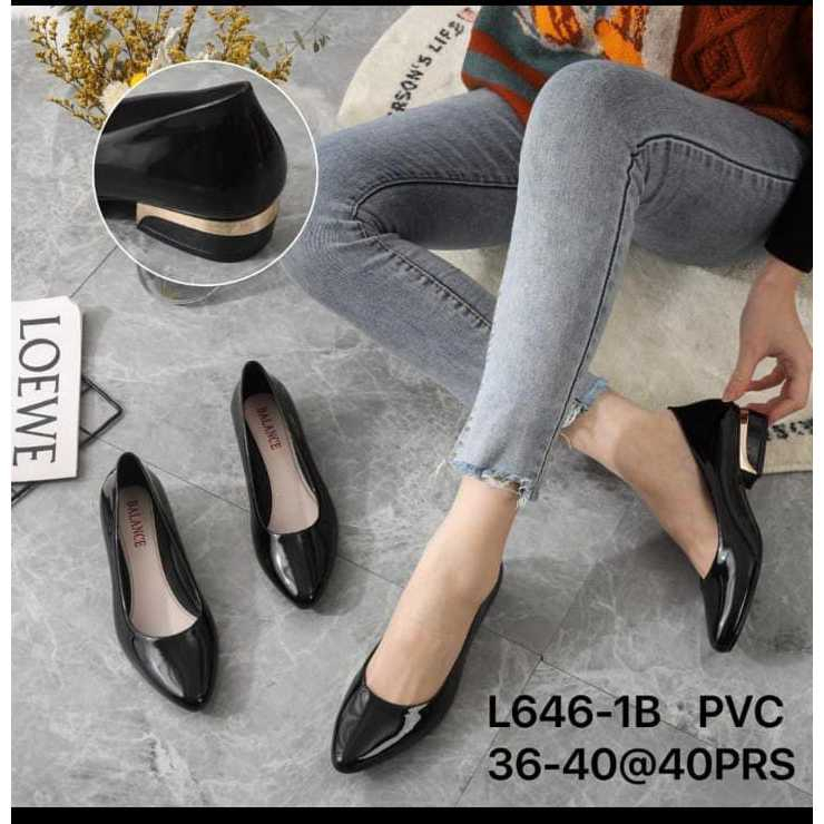 Kantoran,,,,Sepatu Khusus Wanita Glossy/// Sepatu wanita Hak>>>Balance L646-1B