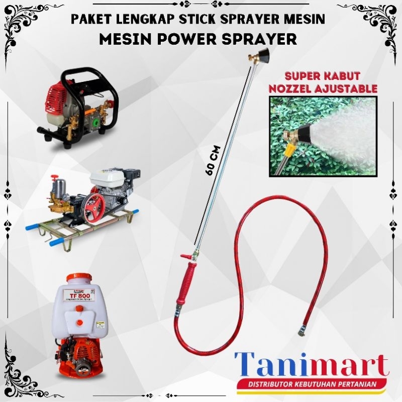 PAKET LENGKAP STIK SPRAYER MESIN / STIK SANCIN / STIK SEMPROTAN PERTANIAN / STIK SPRAYER PERTANIAN /