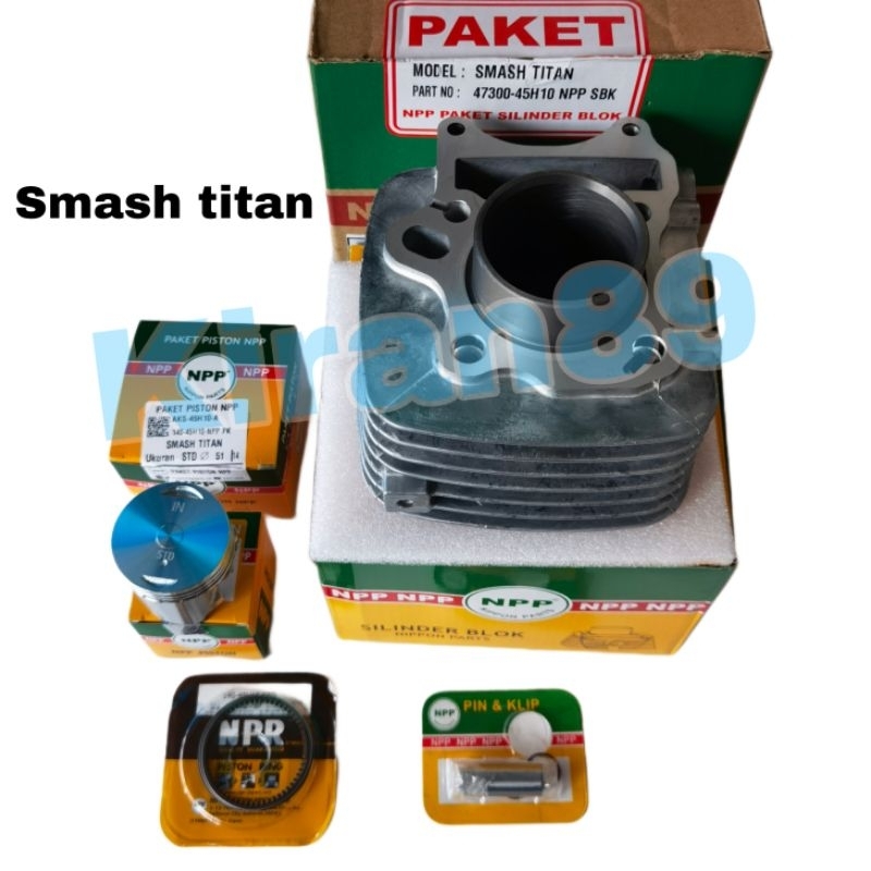 Blok seher smash titan silinder blok smash titan set plus piston kit 45H Ori Npp