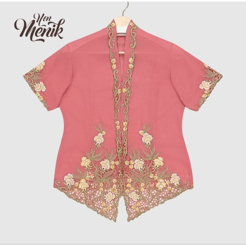 S KEBAYA SALMON PINK ETNIK