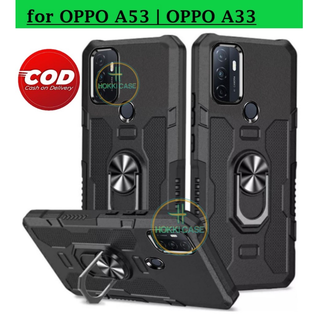 CASING OPPO A53 | OPPO A33 - HARD CASE STANDING ROBOT HIT EYE RING--SOFT CASE STANDING ROBOT OPPO A5