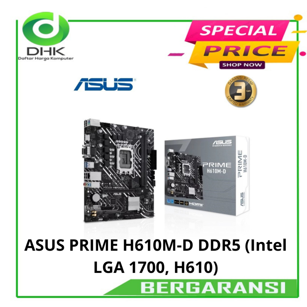 ASUS PRIME H610M-D DDR5 (Intel LGA 1700, H610)