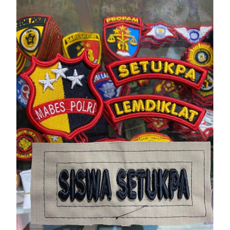 atribut siswa setukpa bordir timbul | logo mabes polri | lokasi lemdiklat | lokasi setukpa