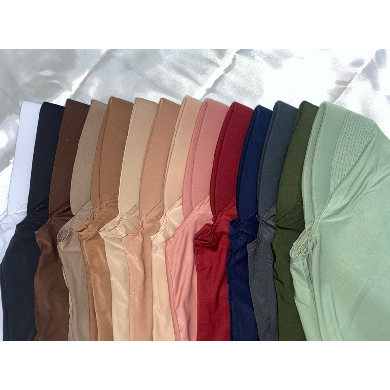 Hijab Instan Pet Lebar || Bergo Sport Jersey Premium
