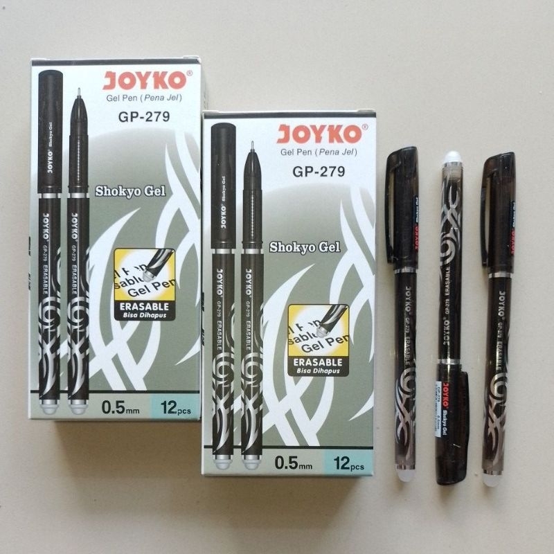 

Pulpen Gel Pen Joyko Erasable GP-279 Shokyo Gel ( 12 Pcs ) [ Original ]