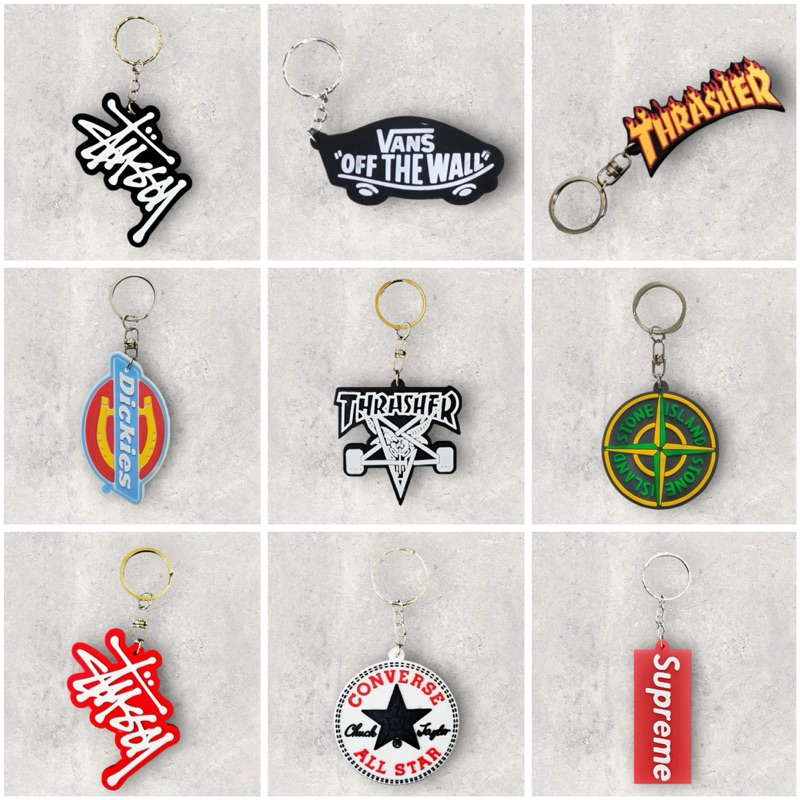 [Whispers] GANTUNGAN KUNCI KEYCHAIN STREETWEAR VANS CONVERSE TRASHER STUSSY DLL