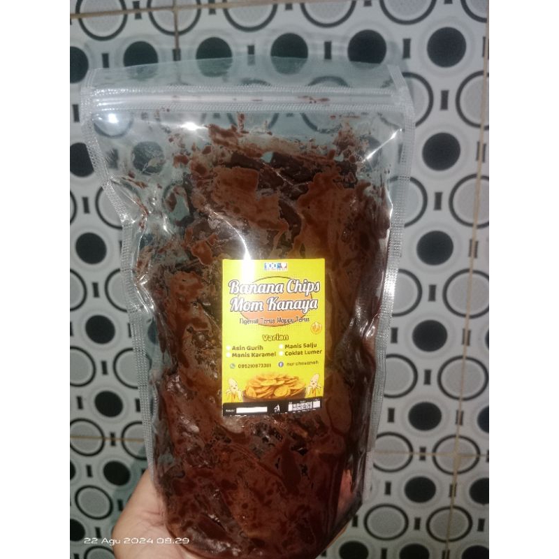 

keripik pisang coklat lumer