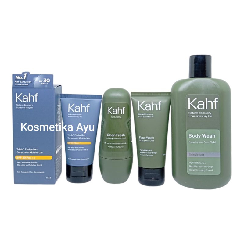 Paket Skincare Kahf Untuk Pria / Skincare untuk Pria Perawatan Wajah