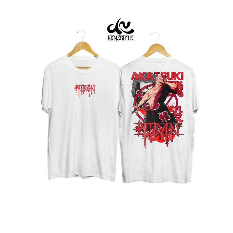 Kaos Hidan AKATSUKI Dewa jasin Anime Naruto Uzumaki T-shirts KENZSTYLE