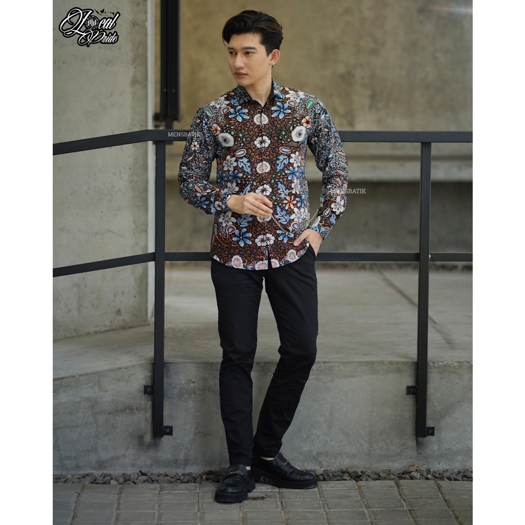 MENSBATIK - Jaladra Kusuma - Batik Slimfit - batik pria - kemeja batik - batik pria lengan panjang -