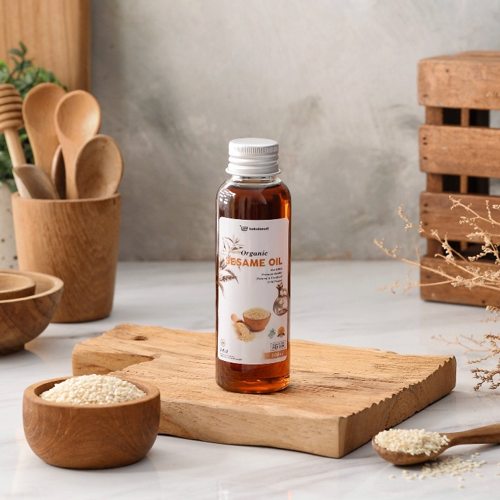 

LAKU Minyak Wijen Halal Asli 100% Organik Murni Organic Sesame Oil Orinal Natural