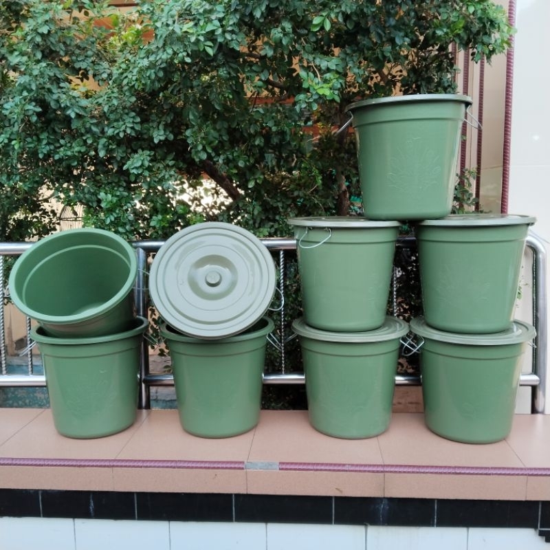 6 Pcs Tong Plastik / Gentong / Ember Plastik 30 Liter