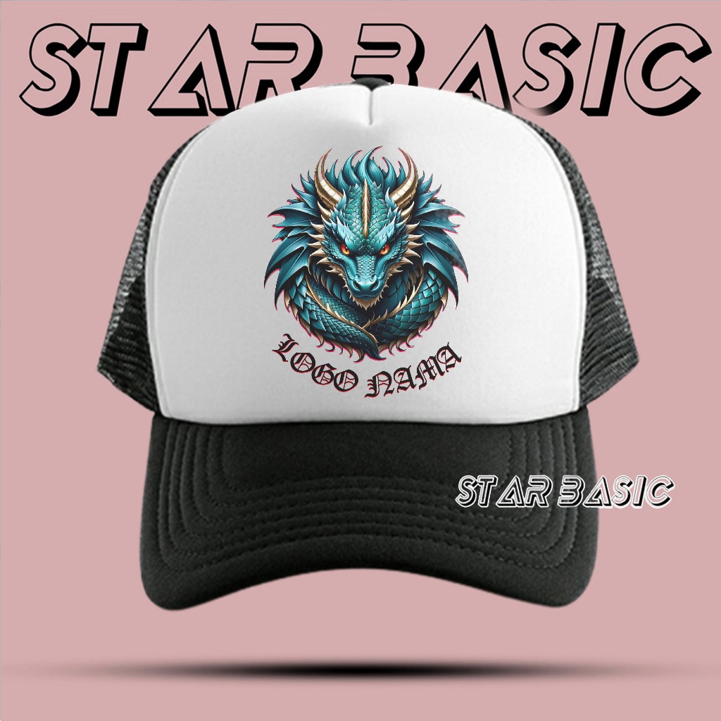 Topi Jaring Castume Nama sendiri / Topi jaring Desain Sendiri