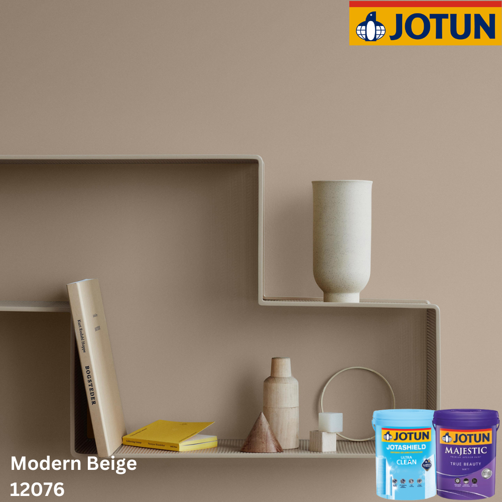 CAT TEMBOK INTERIOR JOTUN SERIES - MODERN BEIGE 12076 (GALON)